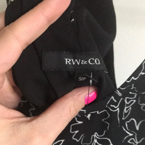 RW & Co. Patterned Tank - Black/White S NWT - Picture 3 of 4